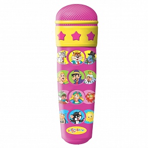 Микрофон – Караоке, Стань звездой. Розовый (Азбукварик, 28064-6/08120-5)